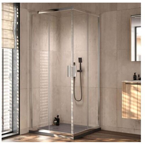 Kolpa San KOLPA-SAN kotna tu&scaron; kabina Venus Q 90 S/2, srebrna, 90x90x200 cm, 660250 Cene