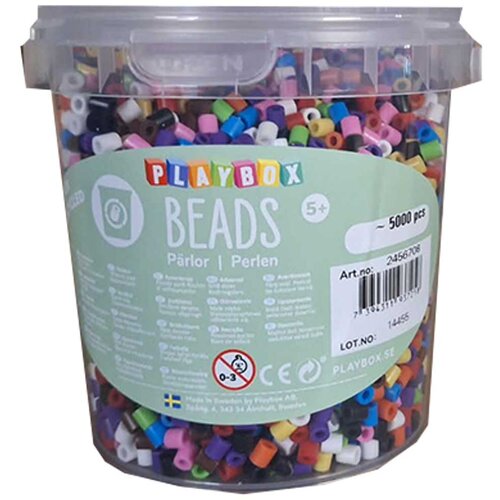 Playbox PlayBox: Reciklirane 5 mm MIDI likalne perle, paket 5000 kosov v več barvah Slike