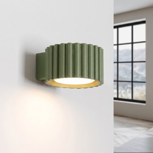 Sollux SL.2615 - Zidna svetiljka AURA 1xGX53/10W/230V zelena Slike