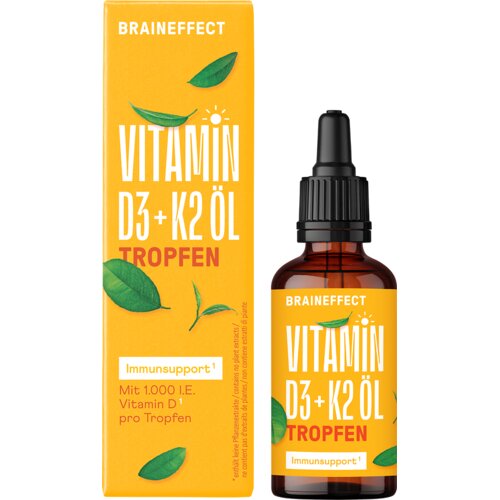 BRAINEFFECT Vitamin D3+K2 olje - 50 ml Cene
