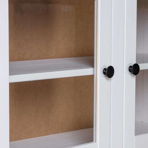 VidaXL Visoka omara bela 93x40,5x180 cm trdna borovina Panama Range Slike
