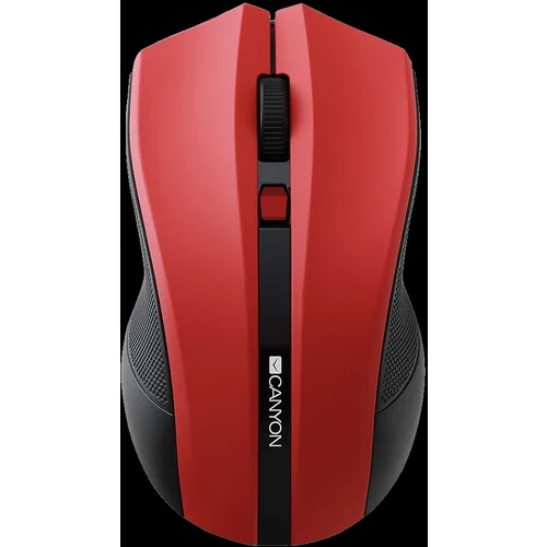 Canyon MW-5 2.4GHz wireless Optical Mouse with 4 buttons DPI 800/1200/1600 Red 122*69*40mm 0.067kg