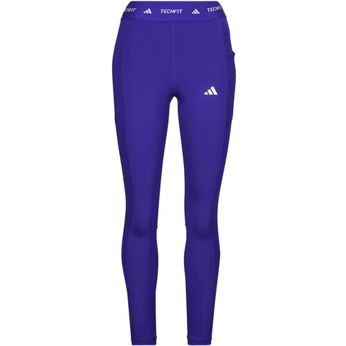 Adidas TECHFIT Stash Pocket Full-Length Leggings Plava Slike