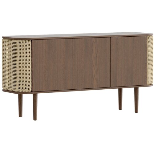 UMAGE Rjava/naravna nizka komoda v hrastovem dekorju 150x75 cm Treasures – Cene