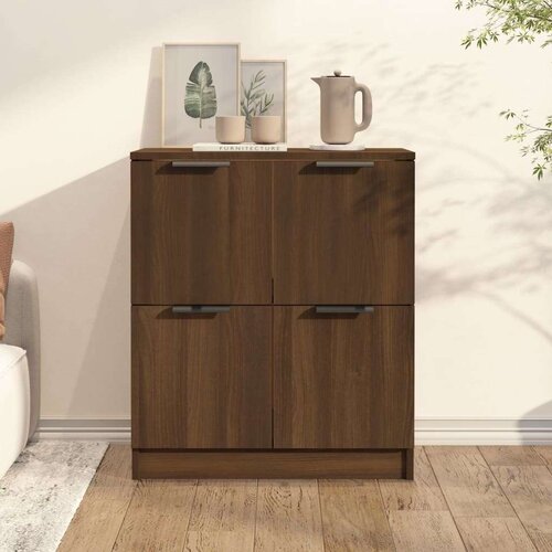  Komoda boja hrasta smeđi 60 x 30 x 70 cm od konstruiranog drva Cijene