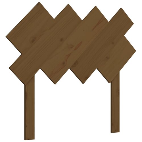 Maison Chic posteljno vzglavje - vzglavna omarica - nočna omarica medeno rjavo 92x3x81 cm trdna borovina, (21707413) Cene