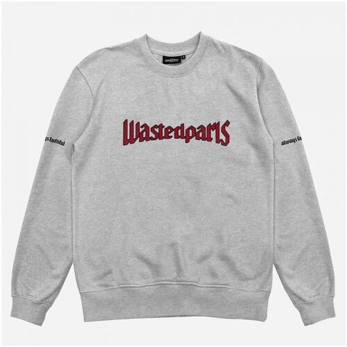Wasted Puloverji United crew neck Siva Cene