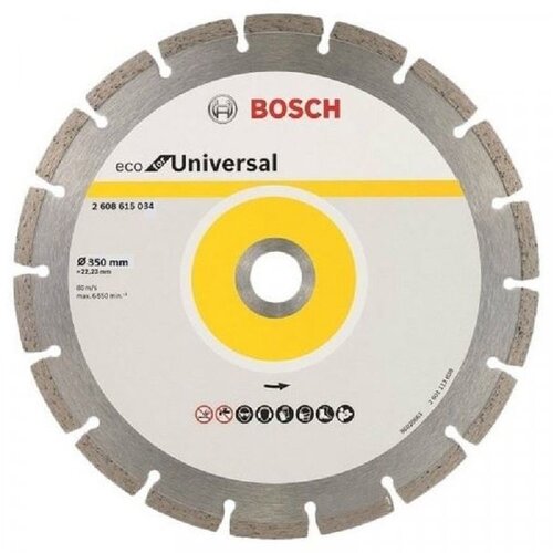 Bosch Dijamantska rezna ploča ECO For Universal 2608615034, 350x20x3.2x8 Slike