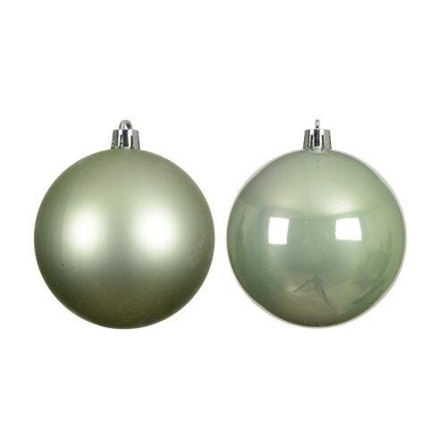  Novogodišnja dekoracija - hanging bauble set mix 6pcs 8cm 022674 - matcha green - kmg ( 044437 ) Cene