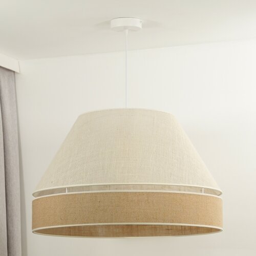  Duolla - Viseći luster na sajli YUTE AVIGNON 1xE27/15W/230V, prečnik 60 cm, siva/braon Slike