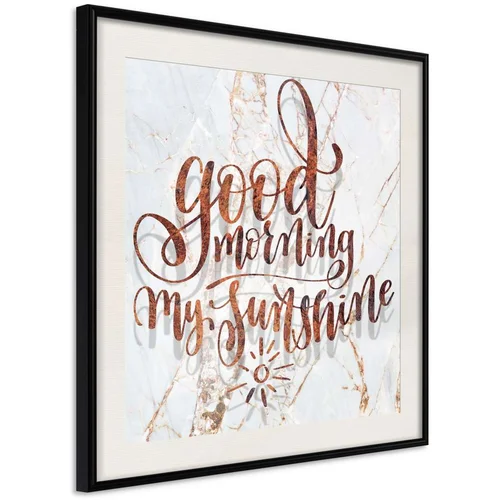  Poster - Good Morning (Square) 50x50