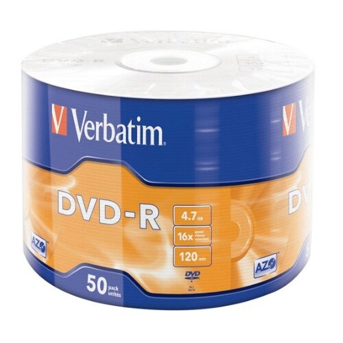 Verbatim DVD-R 16X 1/50 MATT SILVER AZO/WRAP Cene