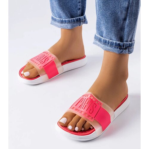Gemre Pink rubber flip-flops Paris Cene