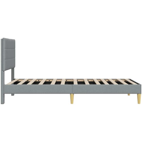  Krevetna konstrukcija Svjetlosiva 100 x 200 cm Tkanina Slike