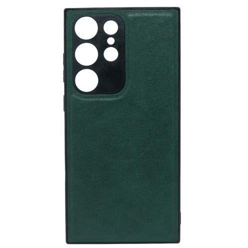  Maska za telefon LEATHER CASE za Samsung S23 Ultra, Zelena Cene