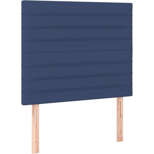  s oprugama i madracem plavi 90 x 200 cm od tkanine Slike