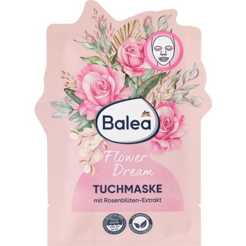 Balea flower Dream maska za lice u obliku maramice 1 kom Slike