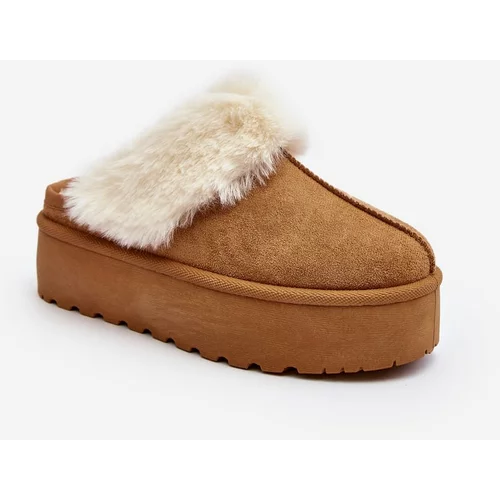 Kesi Women's Camel Starlyn snow boots with thick soles
