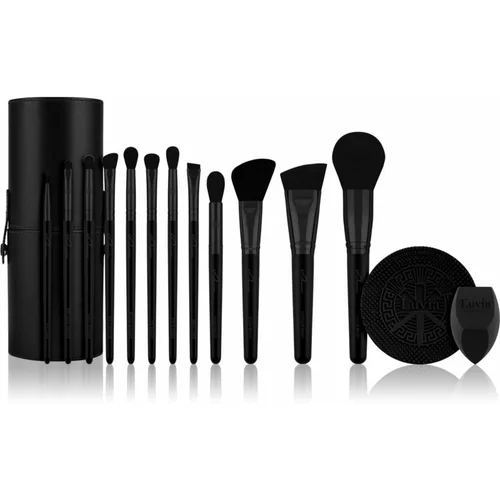 Luvia Cosmetics Prime Vegan Pro set čopičev Black Edition 12 kos