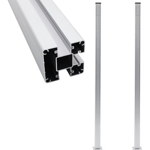 vidaXL Ograjni stebrički 2 kosa iz aluminija 185 cm Cene