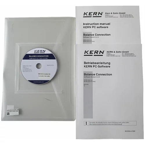 Kern Računalniški program Balance, za tehtnice, za zapis ali prenos