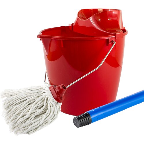Microcer Brisko Mop sa kantom 13L i dr&amp;scaron;kom Slike