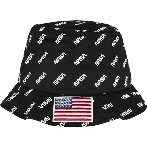 MT Accessoires NASA Allover Bucket Black Cap Slike