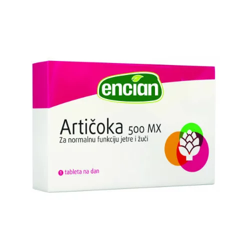 Encian Artičoka 500 MX, tablete