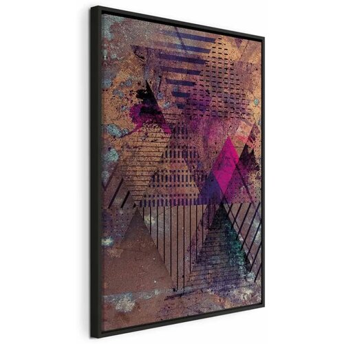  Slika - Honey Abstraction (1 Part) Vertical 80x120 U crnom drvenom okviru Cene