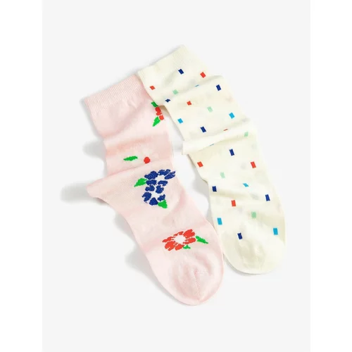 Koton Floral 2-Pack Socks Set