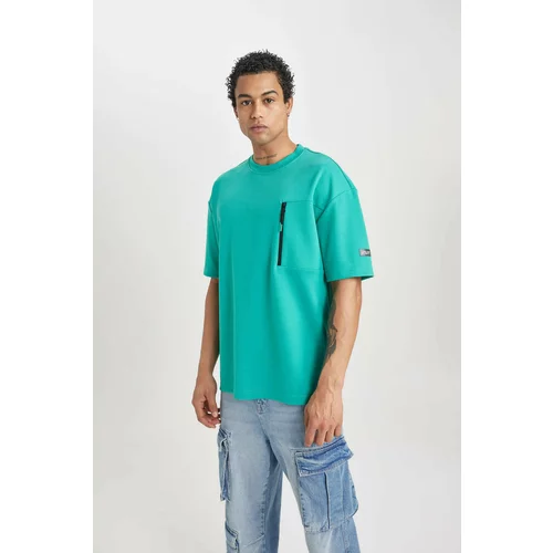 Defacto Fit Oversize Fit Crew Neck Printed T-Shirt