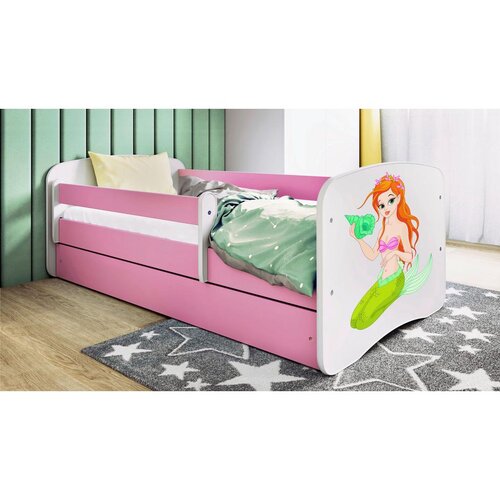 MID.YOU Dječji krevet Dreamy mala sirena 160x80 sa madracem s ladicom Rozičasta Cijene