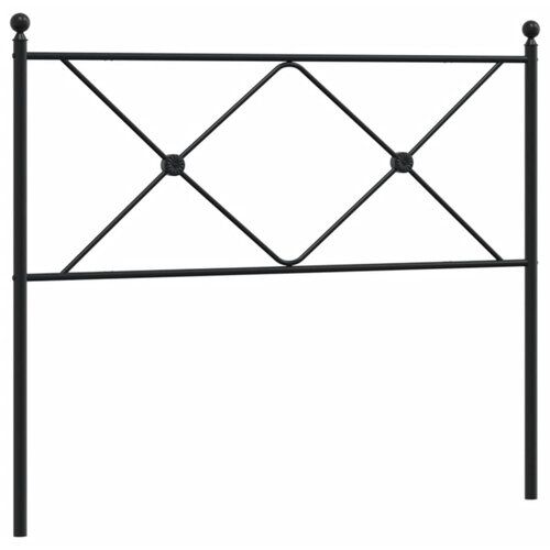 Maison Chic kovinsko posteljno vzglavje - vzglavna omarica - nočna omarica črno 107 cm, (21705017) Slike