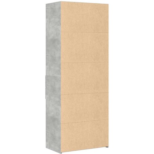 VidaXL Visoka komoda boja betona 70x42,5x185 cm od konstruiranog drva Slike
