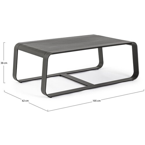 BIZZOTTO Vrtni stolić za kavu aluminijski 62x105 cm Merrigan &amp;ndash; Slike