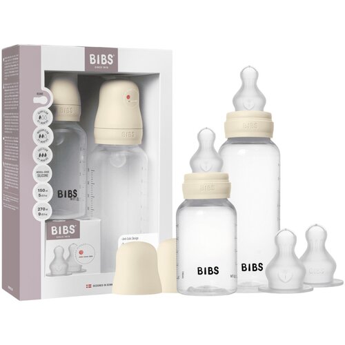 Bibs® 2 dijelni set staklenih bočica grow and flow silicone ivory Cijene