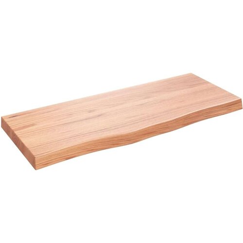  Stolna ploča svjetlosmeđa 100 x 40 x 6 cm tretirana hrastovina Slike