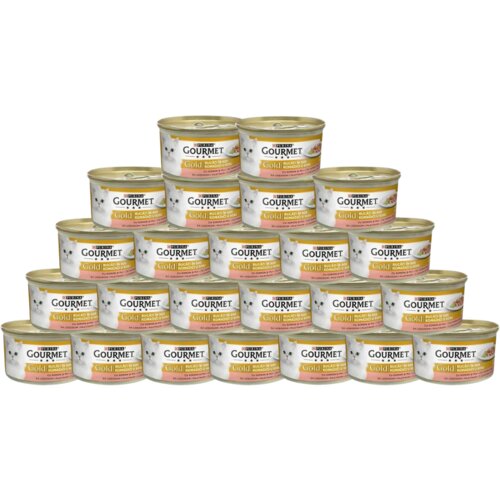 Purina gourmet Vlažna hrana za mačke Gold, Piletina i losos, 85g x24 Cene