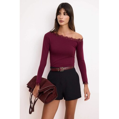 TRENDYOLMILLA ženska bluza, bordo Cene