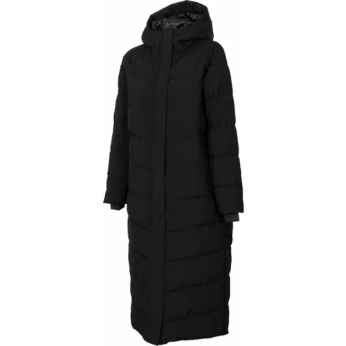4f DOWN JACKET Dámský péřový kabát, crna, veličina