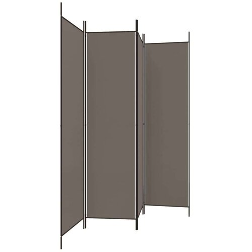  pregrada s 4 panela antracit 200 x 200 cm od tkanine Slike