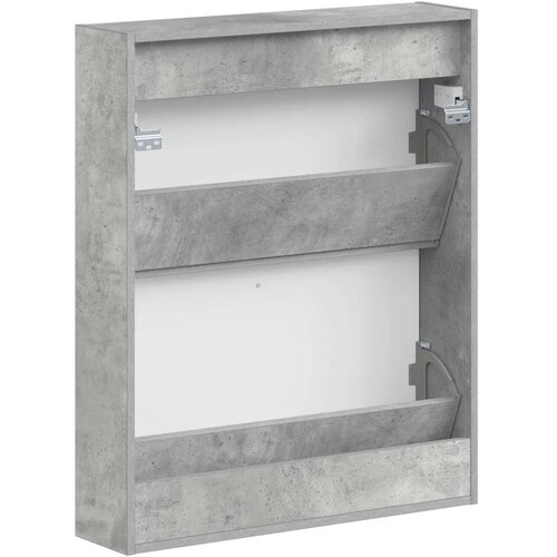  Ormar za cipele na zidu EDE 71 x 17 x 86 cm Konstruirano drvo - Betonska siva Cijene