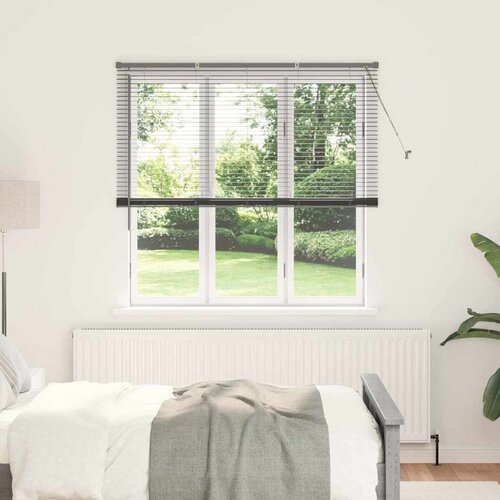 vidaXL Zavjesa za prozor sa zavjesama Ostalo Tamnosiva 80 x 130 cm Aluminij Cijene