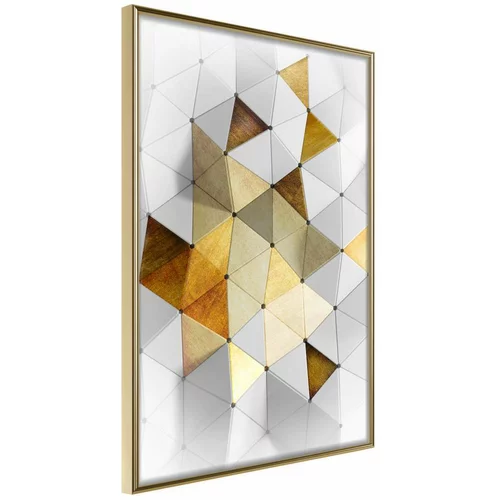  Poster - Gold-Plated Enamel 20x30