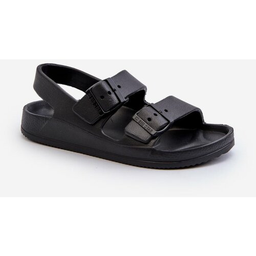 Big Star Children's lightweight sandals with buckles Black Cene