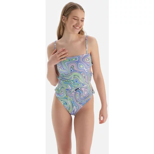 Dagi Lilac - Green Strapless Swimwear
