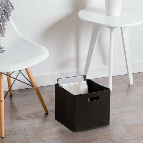 WALLXPERT HMY-6368 black felt basket Cene