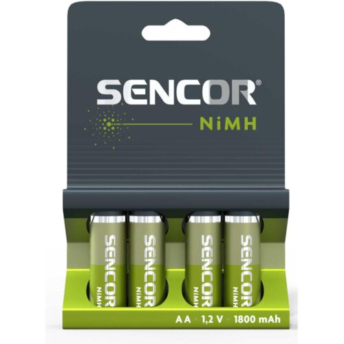 Sencor punjiva baterija SBA HR6 AA NiMH 1800 mAh, blister 4 kom Cijene