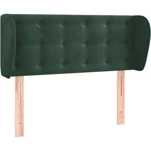 Maison Chic posteljno vzglavje - vzglavna omarica - nočna omarica z u&amp;scaron;esi temno zeleno 83x23x78/88 cm žamet, (21708278) Slike