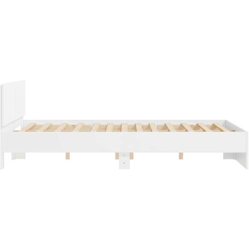 vidaXL Okvir za krevet s uzglavljem bijeli 140 x 190 cm Cene